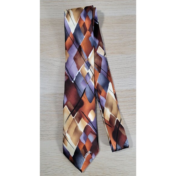 J Garcia Smile Silk Mens Neck Tie Collector Edition Colorful Abstract Watercolor - Picture 2 of 6